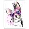 Designart - Sweet Funny Dog with Glasses - Animal Canvas Wall Art